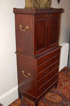 Captains Secretaire Writing cabinet 18thC. - Image 2