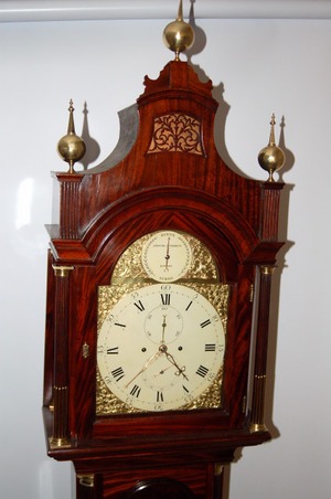 Antique Grandfather Clock by Spencer & Perkins 1770 - Image 2