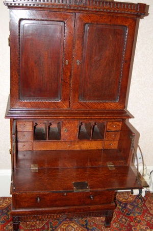 Captains Secretaire Writing cabinet 18thC. - Image 3