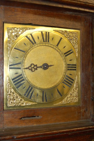 Antique Grandfather Clock by Henry Jerard - Hindon C.1750 - Image 3