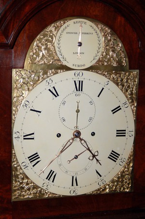 Antique Grandfather Clock by Spencer & Perkins 1770 - Image 3