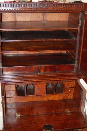 Captains Secretaire Writing cabinet 18thC. - Image 4