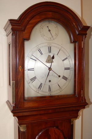 Antique Grandfather Clock by John Collins - Wattesfield C. 1780 - Image 4