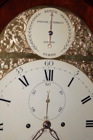 Antique Grandfather Clock by Spencer & Perkins 1770 - Image 4