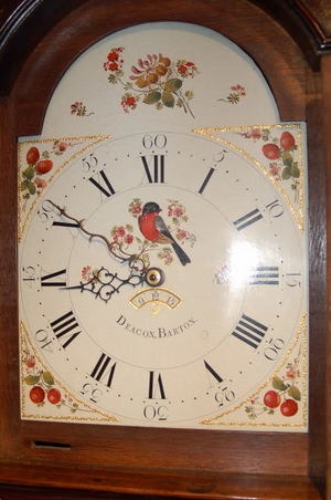 Antique Grandfather Clock by Deacon - Barton C.1780 - Image 5