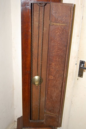 Antique Grandfather Clock by Henry Jerard - Hindon C.1750 - Image 6