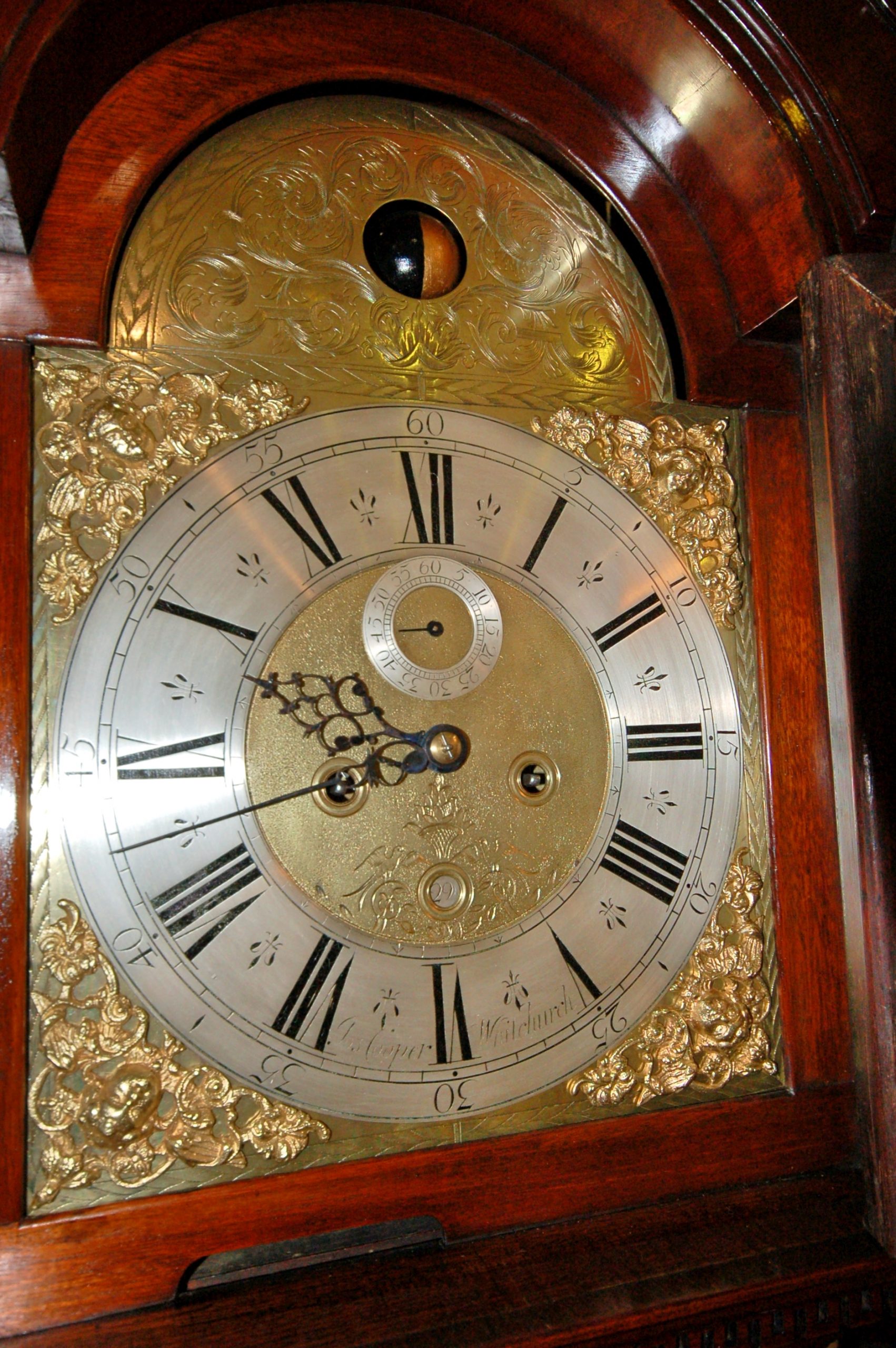 clock arched dial Cooper Whitchurch
