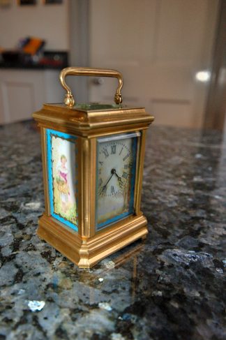 french enamel clock