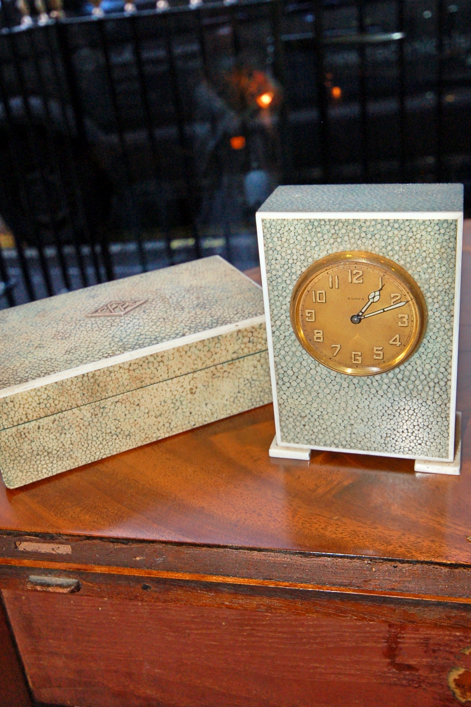 Shagreen clock