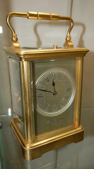Antique Carriage Clock Retailed by J Aitchison to the Queen London Paris Victorian
