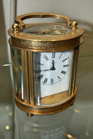 Antique French Oval Carriage Clock C1900