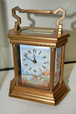 C1910 Hexagonal Timepiece Carriage Clock