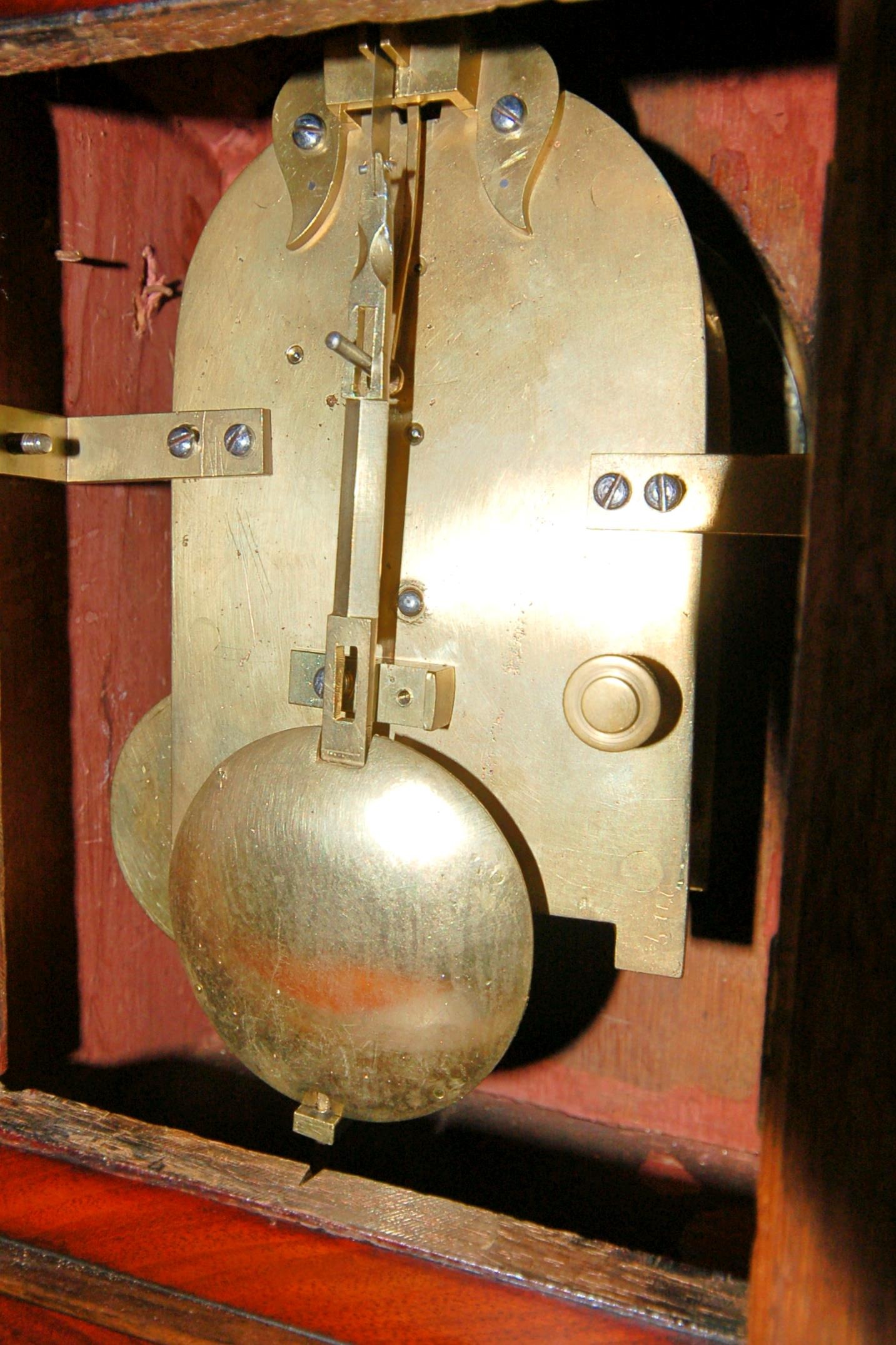 brass fusee bracket clock