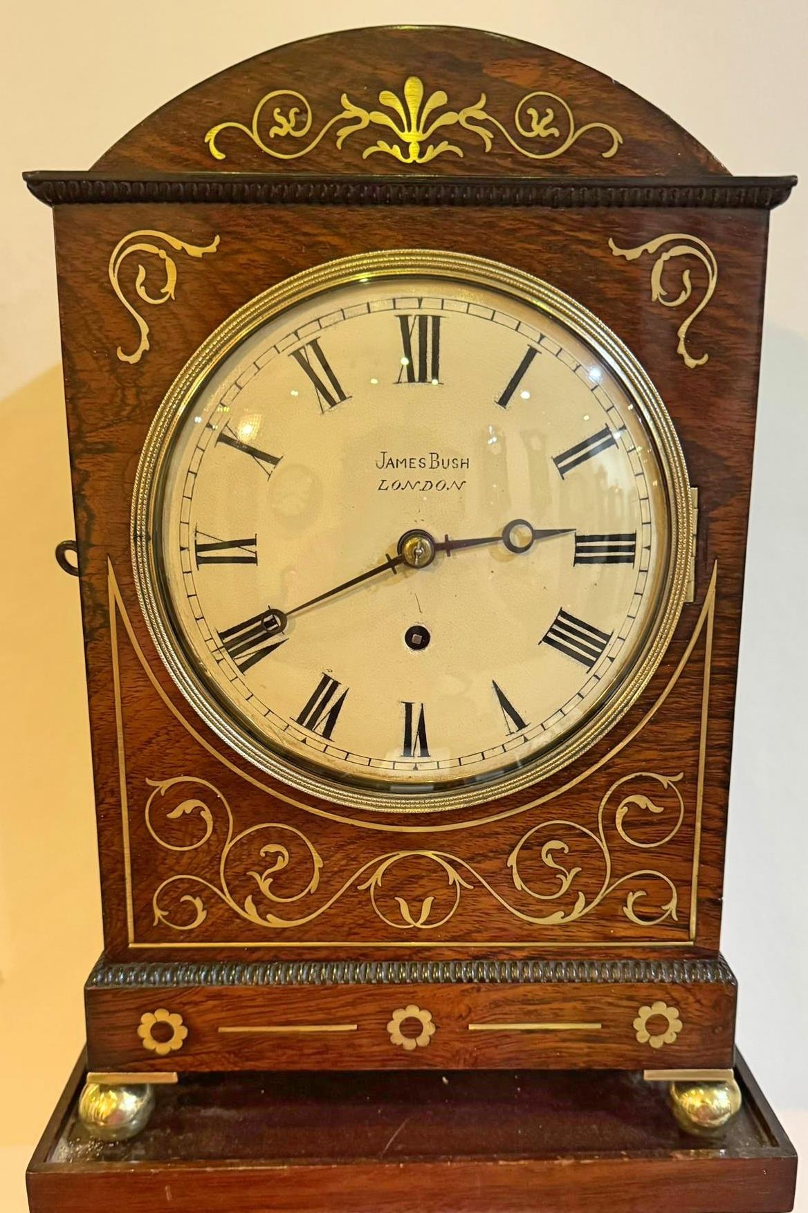 Antique Bracket Clock by James Bush - London C1825