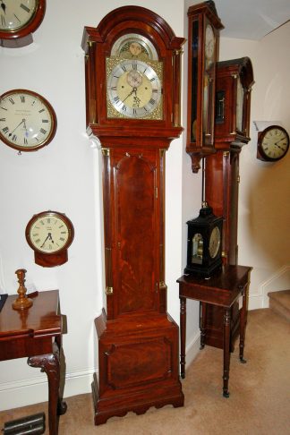 John Carter london mahogany moonphase to the arch grandfather clock
