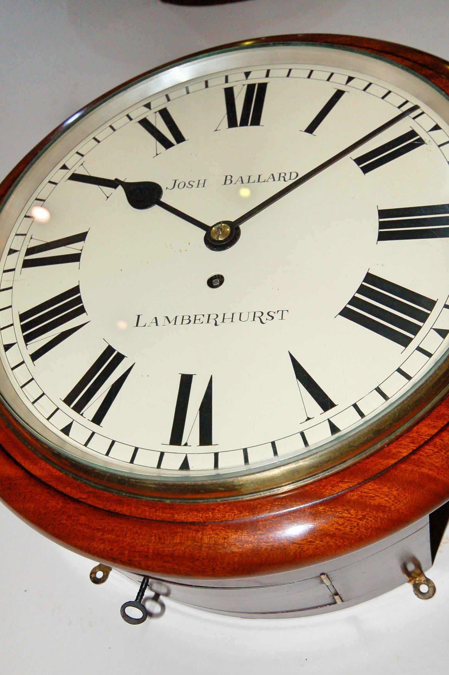 Antique Wall Clock by Joseph Ballard - Lamberhurst C1860 - Image 2