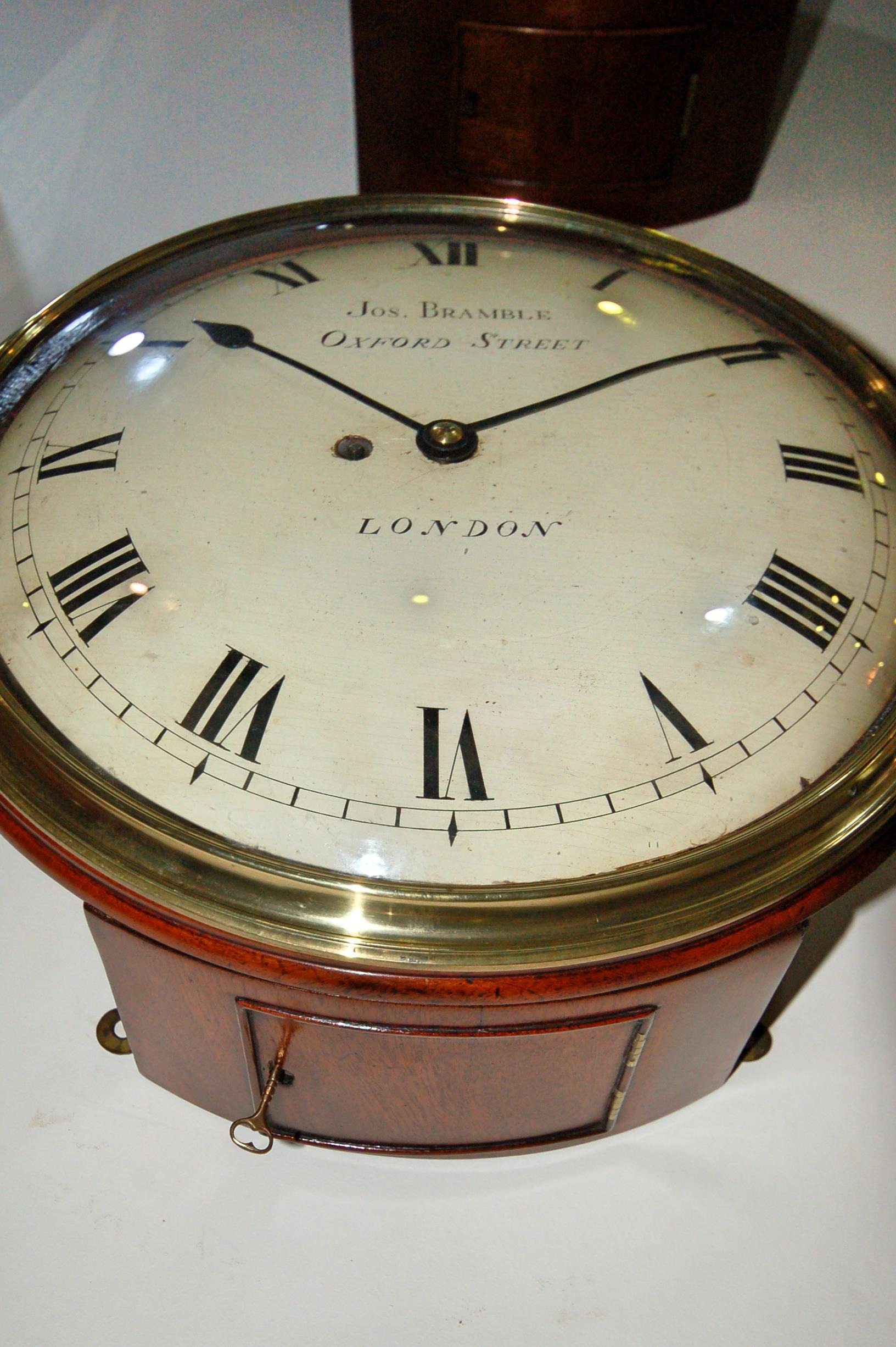 Antique Wall Clock by Joseph Bramble, Oxford Street - London C1820 - Image 2