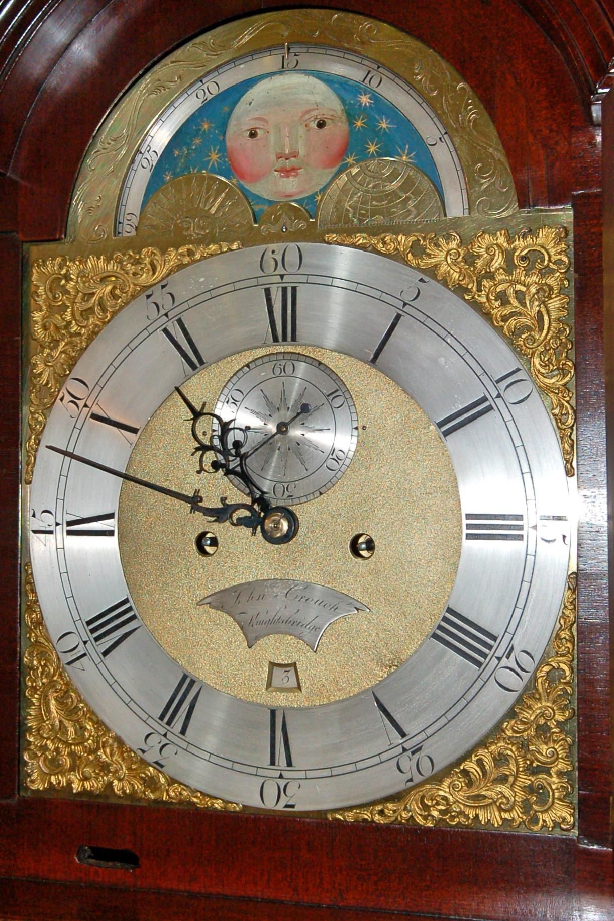 Antique Grandfather Clock by John Crouch - Knightsbridge C1775 - Image 2