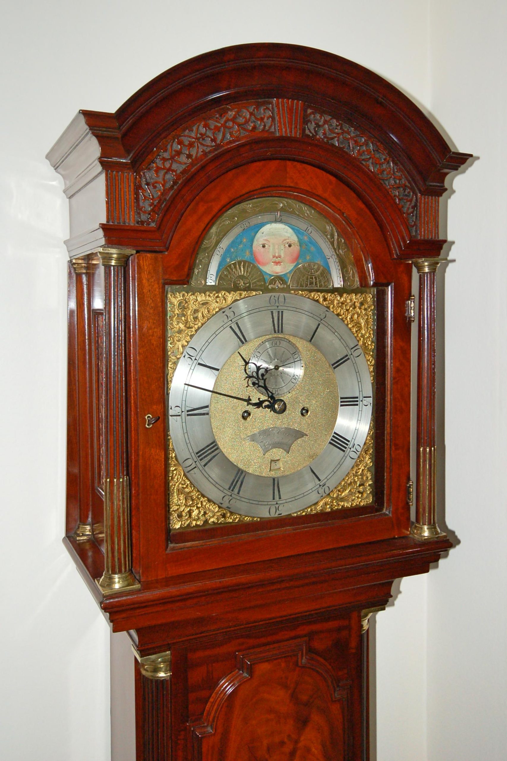 Antique Grandfather Clock by John Crouch - Knightsbridge C1775 - Image 3